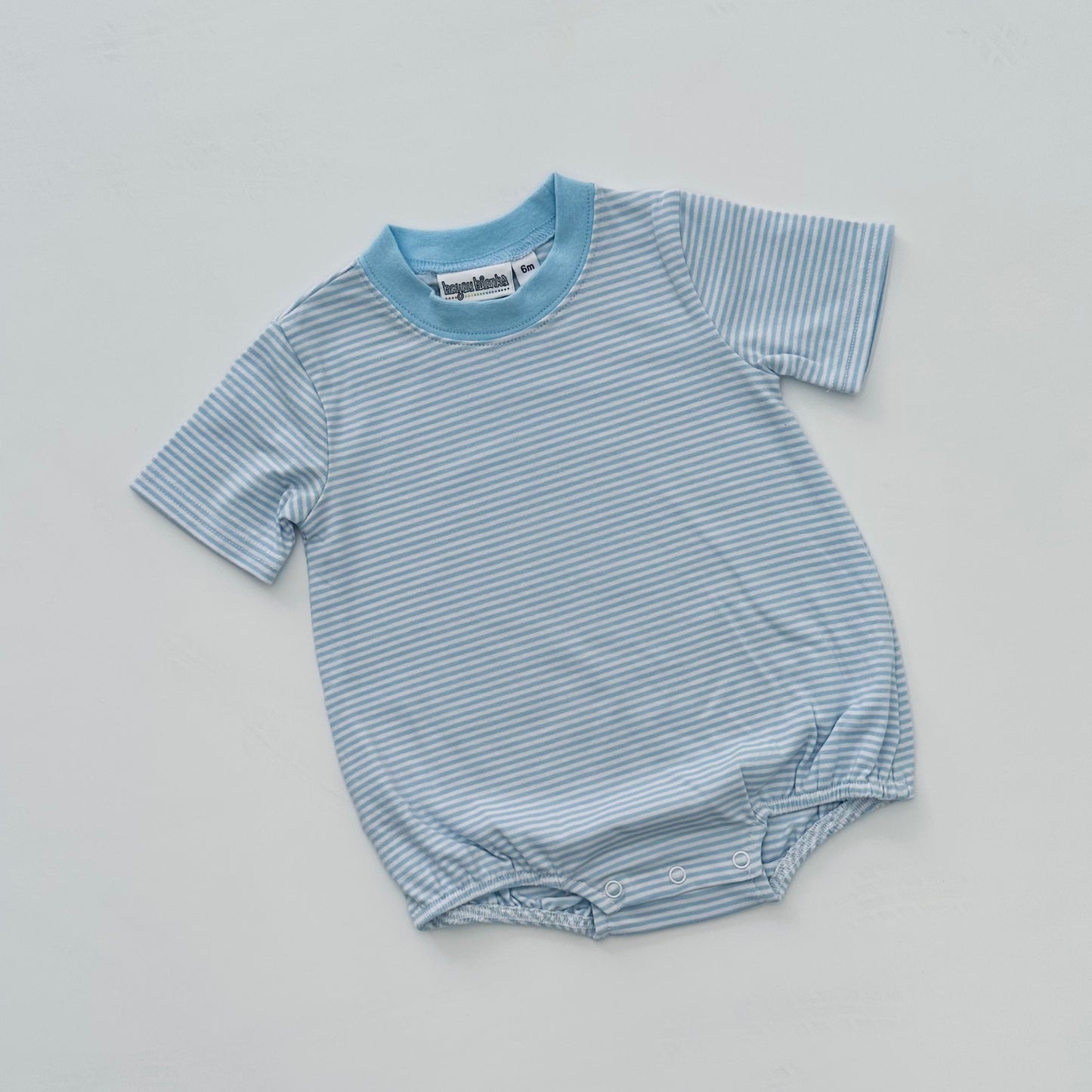 Knit Stripe Short Sleeve T-Shirt Bubble