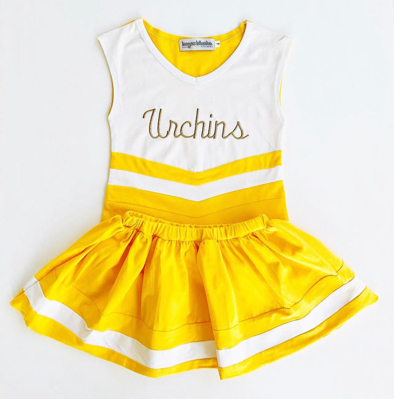 #18—Gold/White Cheer Outfit