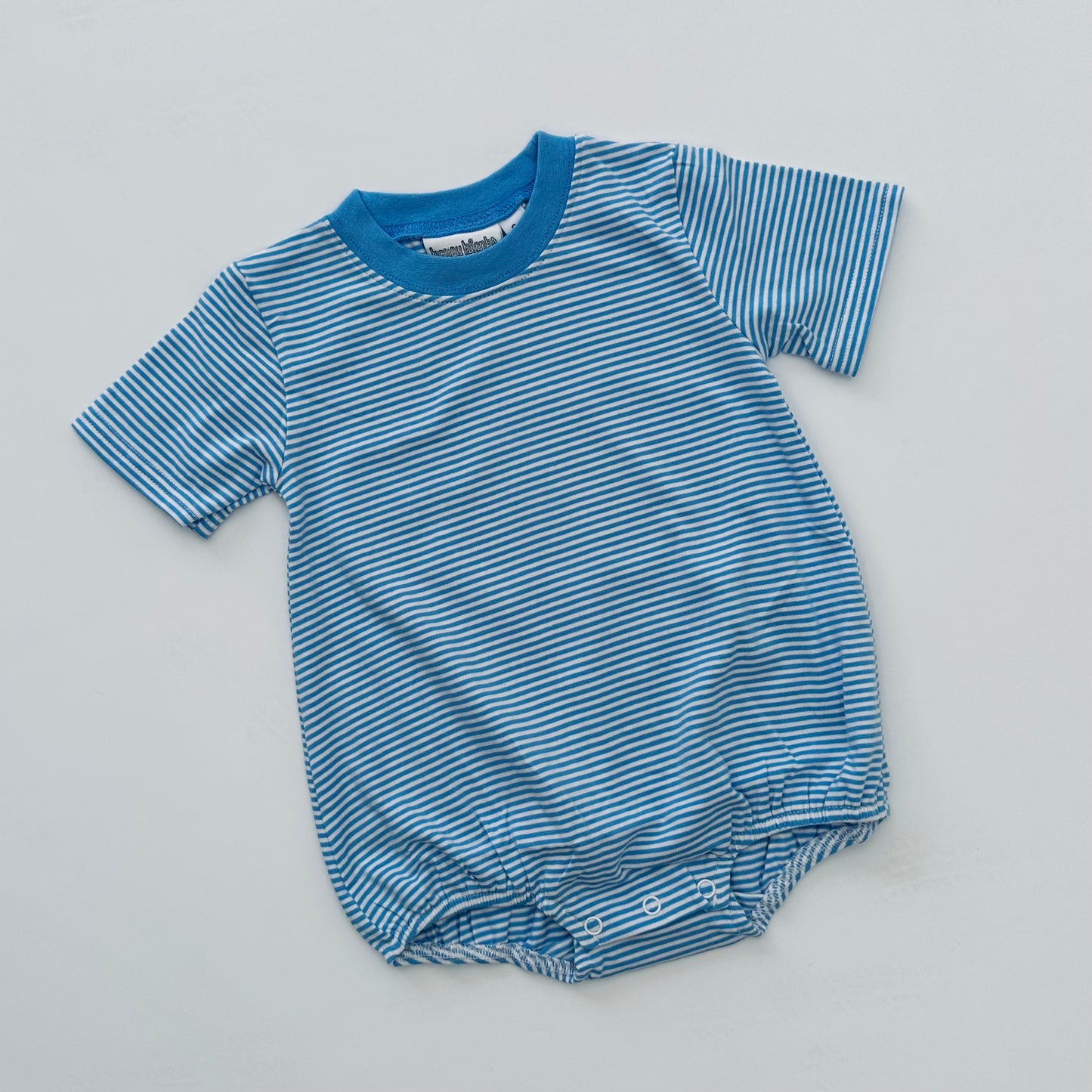Knit Stripe Short Sleeve T-Shirt Bubble