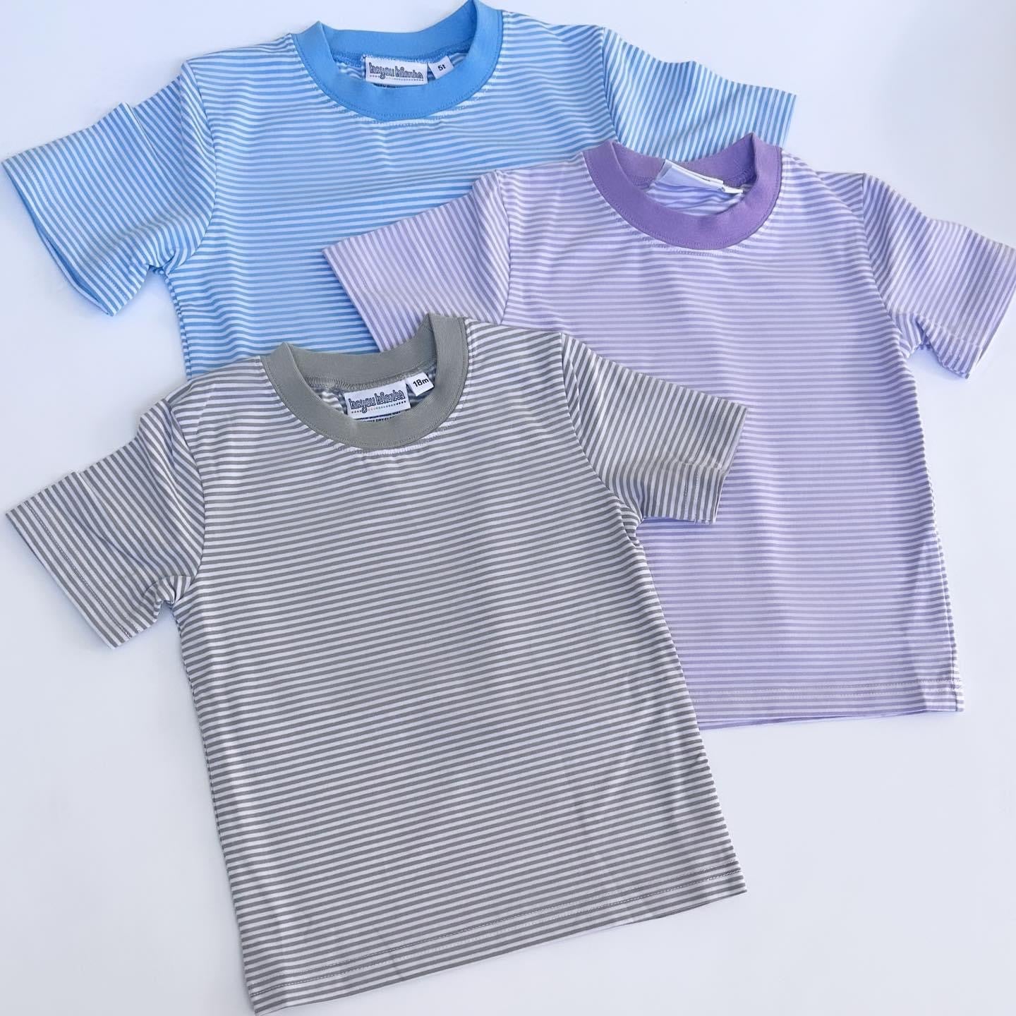 Knit Stripe Short Sleeve Shirt