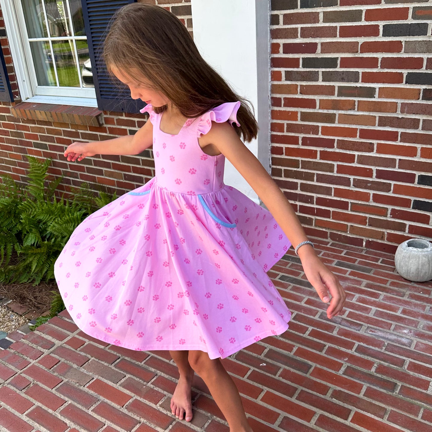 Paw Print Camille Dress