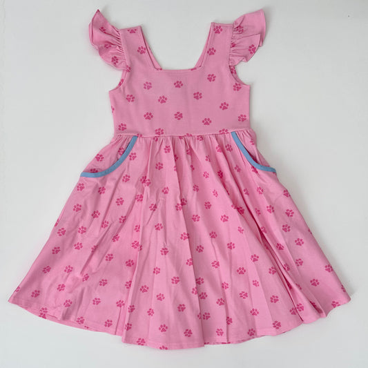 Paw Print Camille Dress