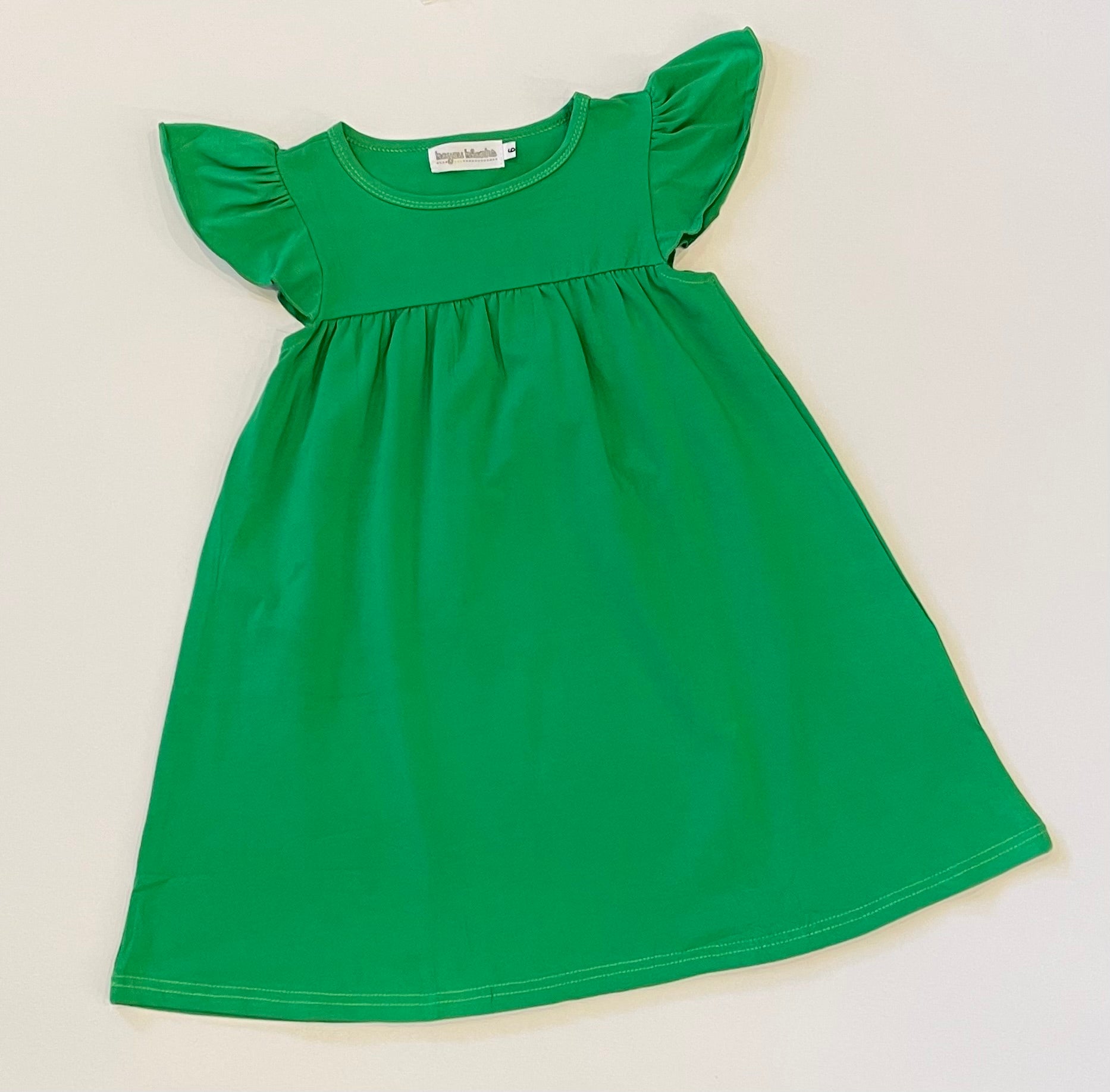 Flutter Sleeve DressGreen - 2T Flutter Sleeve DressGreen - 2T