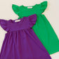 Flutter Sleeve Dress—Purple