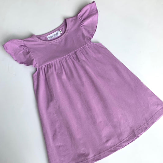 Flutter Sleeve Dress—Lavender