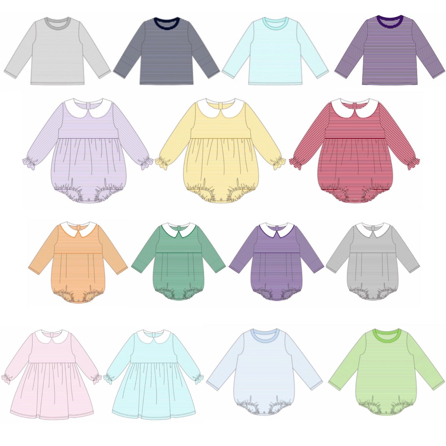*Long Sleeve Knit Stripes