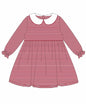 Knit Stripe Long Sleeve Peter Pan Collar Dress