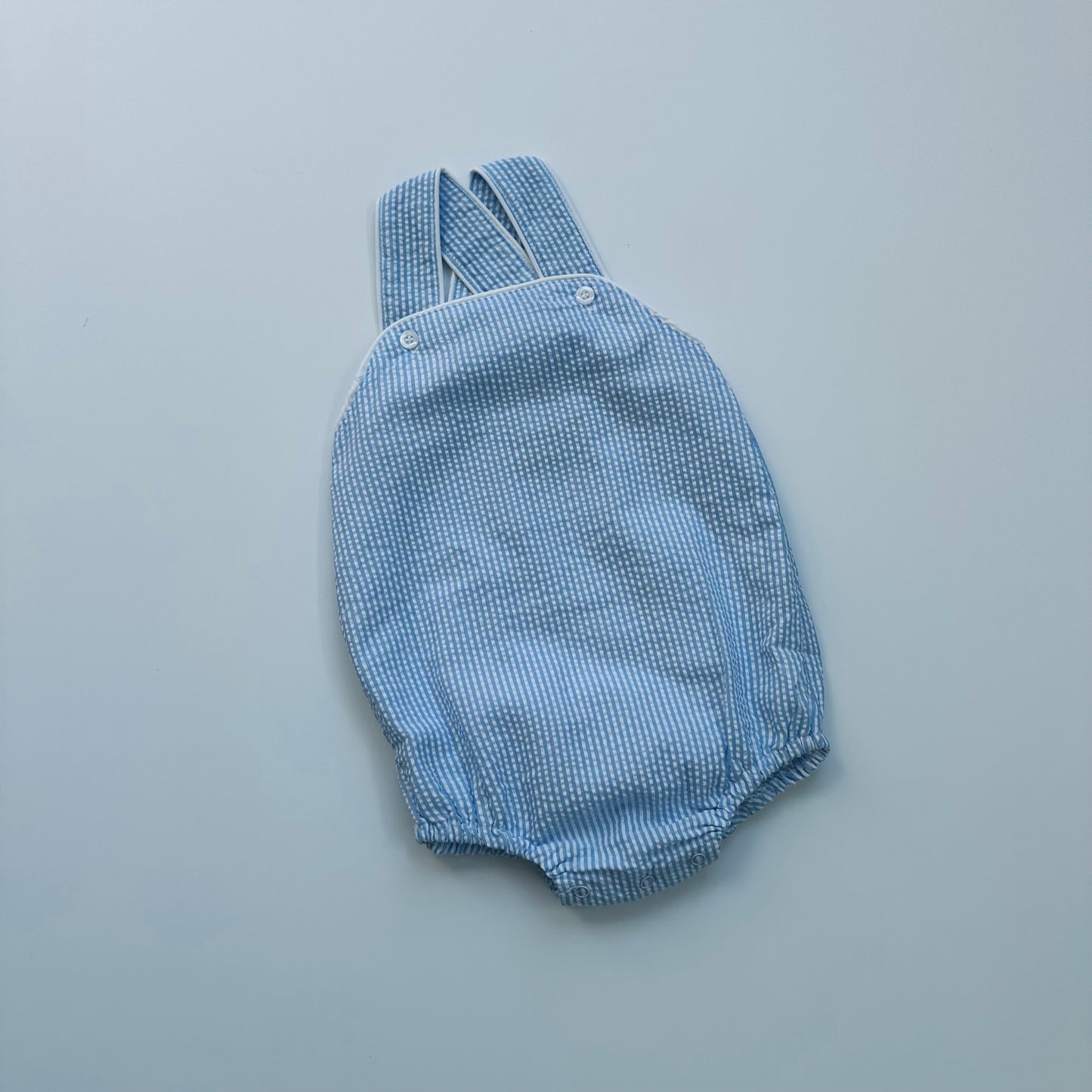 Sunsuit - Baby Blue Seersucker