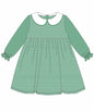 Knit Stripe Long Sleeve Peter Pan Collar Dress