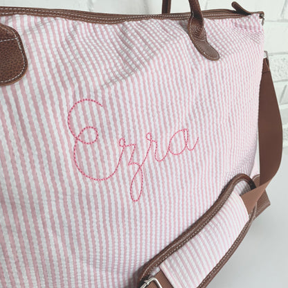 Seersucker Weekender