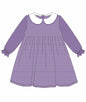 Knit Stripe Long Sleeve Peter Pan Collar Dress