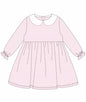Knit Stripe Long Sleeve Peter Pan Collar Dress