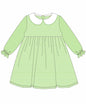 Knit Stripe Long Sleeve Peter Pan Collar Dress