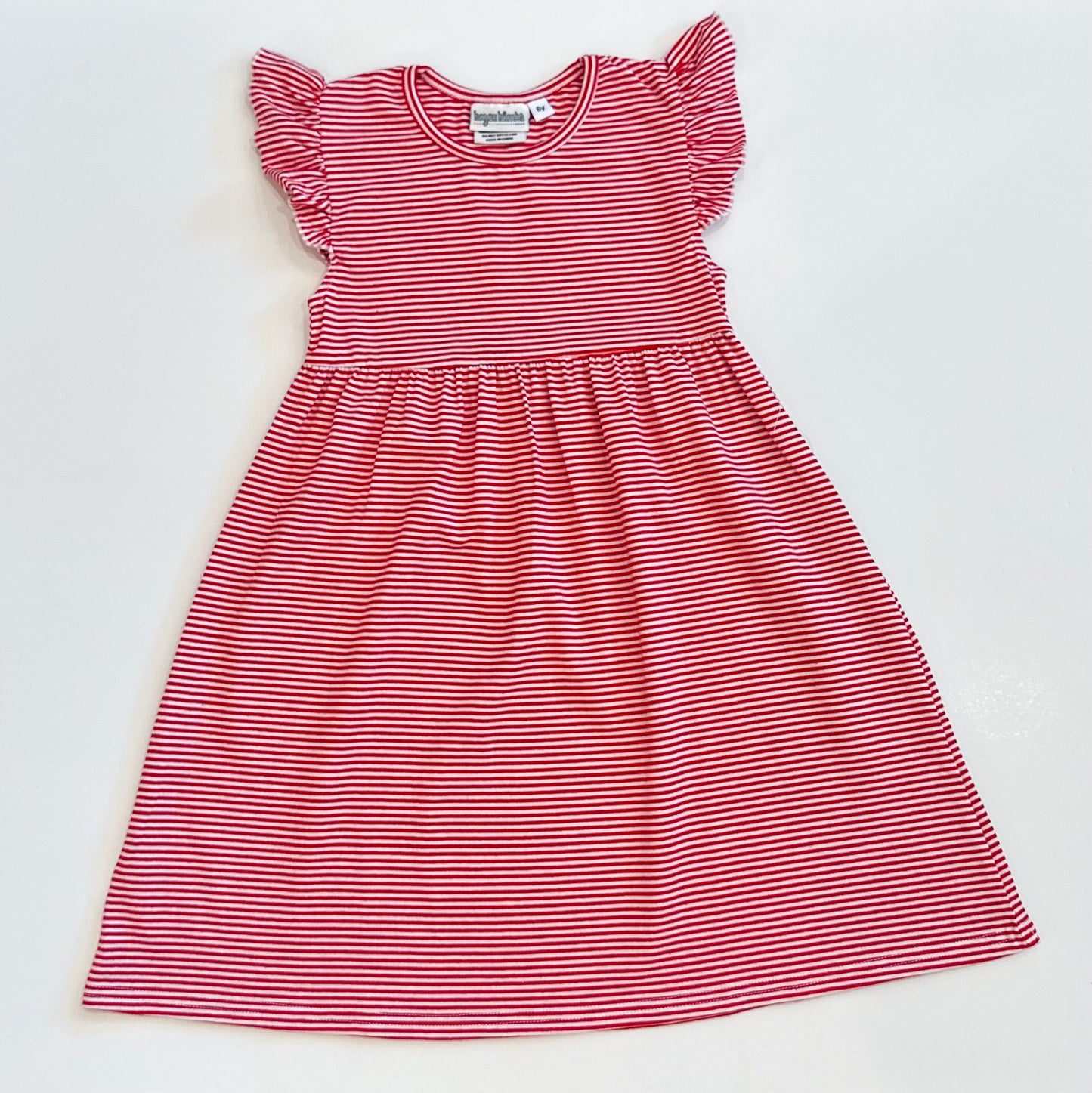 Knit Stripe Flutter Sleeve Dress – Bayou Blanks