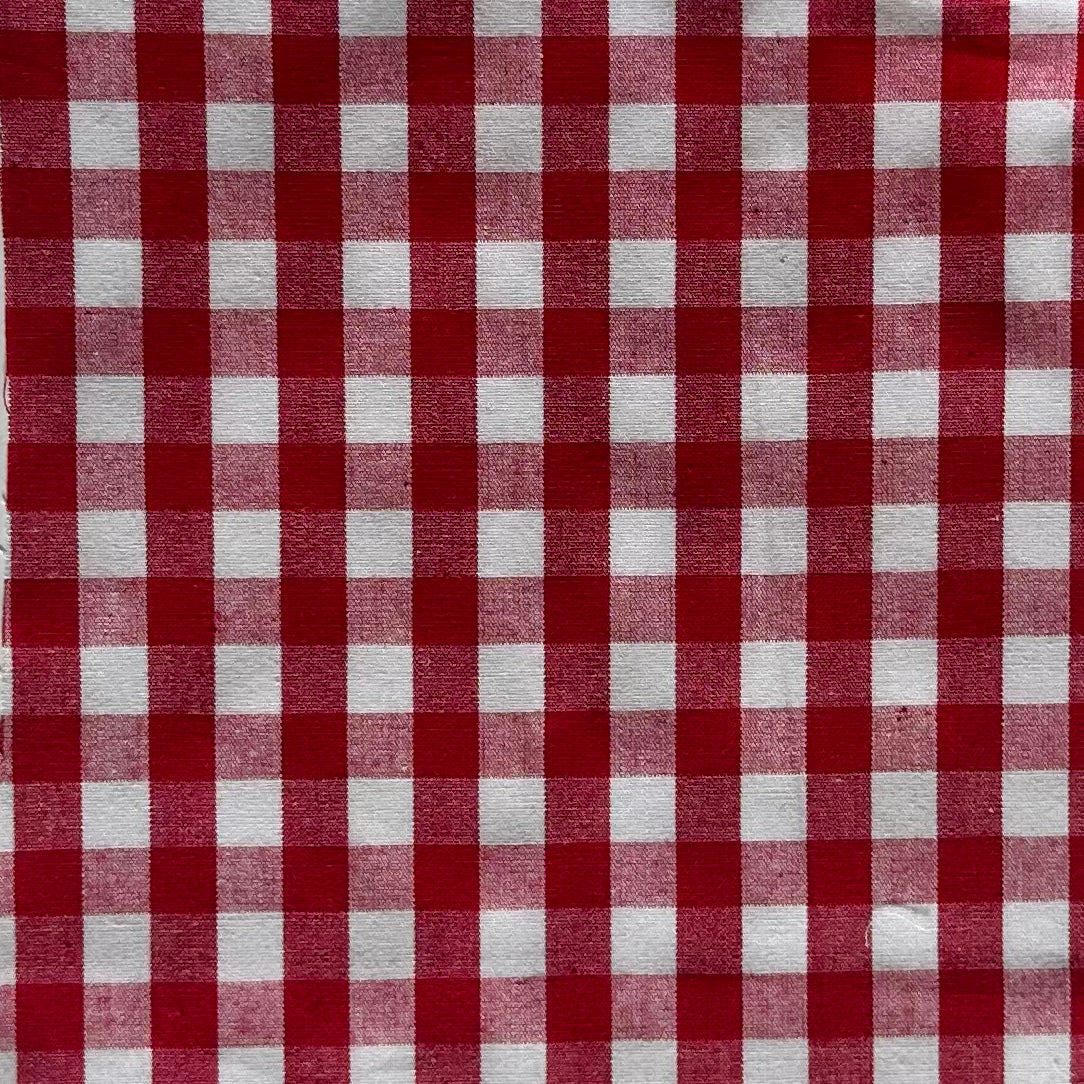 Gingham Fabric Square