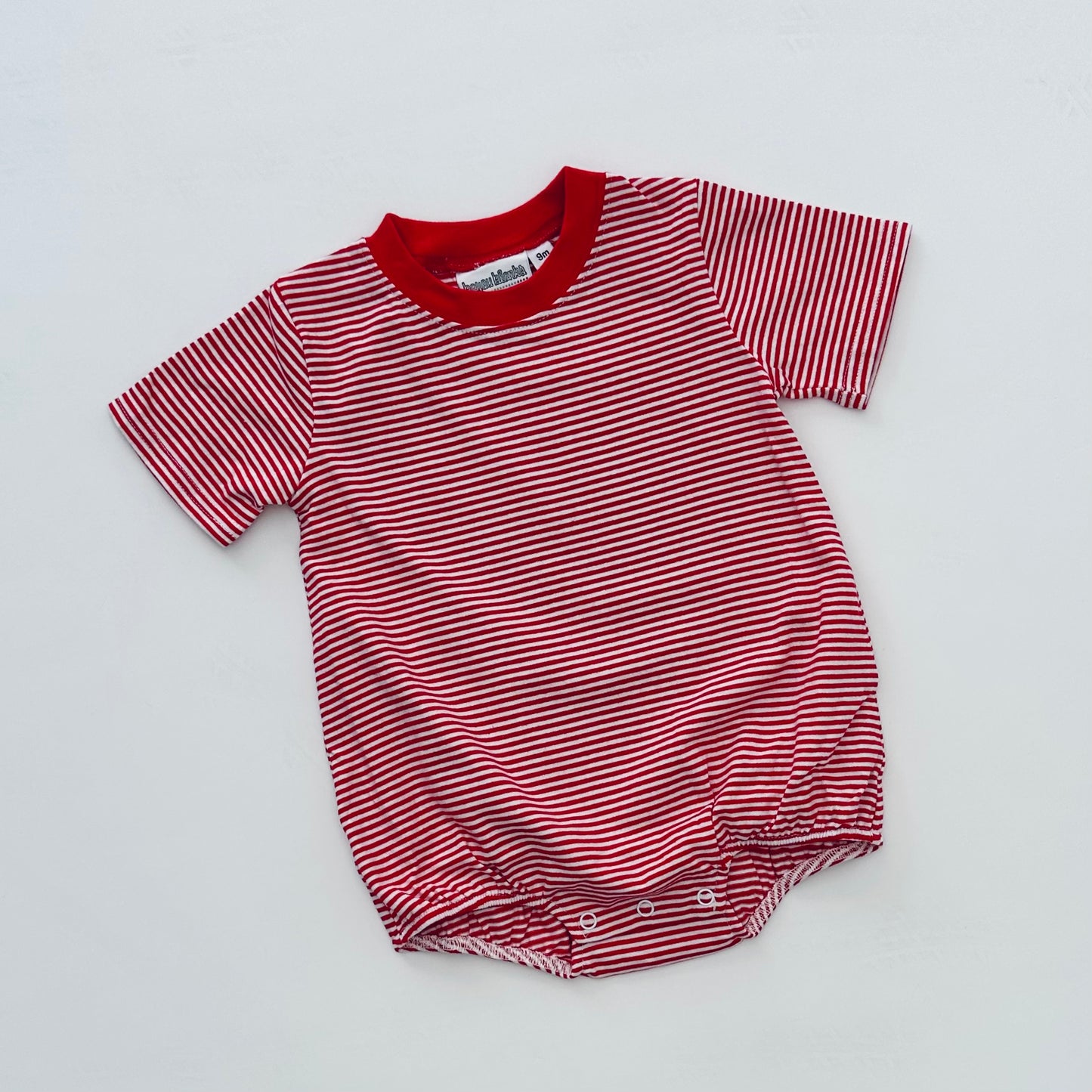Knit Stripe Short Sleeve T-Shirt Bubble