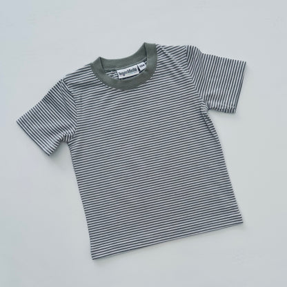 Knit Stripe Short Sleeve Shirt