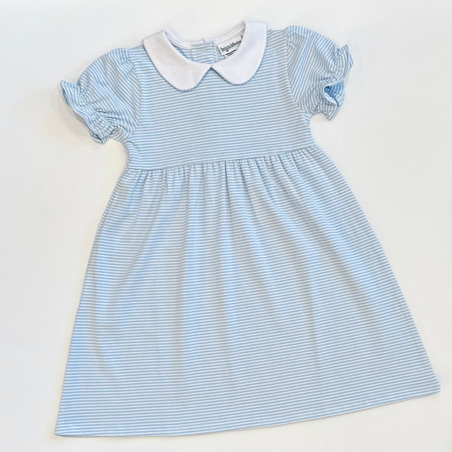 Knit Stripe Peter Pan Collar Dress - Blue / 12 Month Knit Stripe Peter Pan Collar Dress - Blue / 12 Month