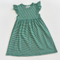 Knit Stripe Flutter Sleeve Dress