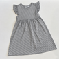 Knit Stripe Flutter Sleeve Dress