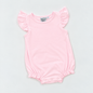 Knit Solid Flutter Sleeve Bubble
