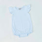 Knit Solid Flutter Sleeve Bubble