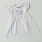 Knit Dress with Picot Trim