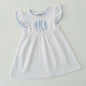 Knit Dress with Picot Trim