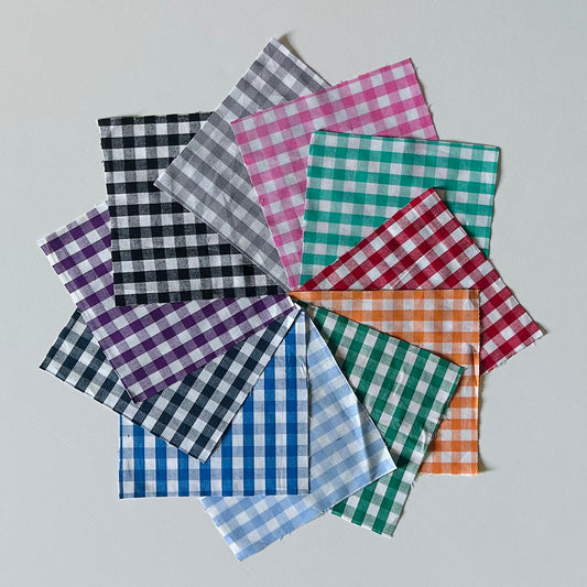 Gingham Fabric Square