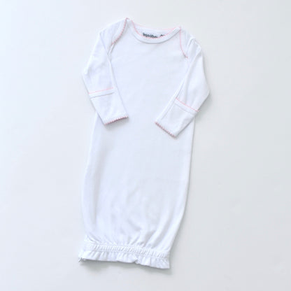IMPERFECT Picot Trim Gown - PLEASE READ DESCRIPTION