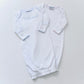 IMPERFECT Picot Trim Gown - PLEASE READ DESCRIPTION