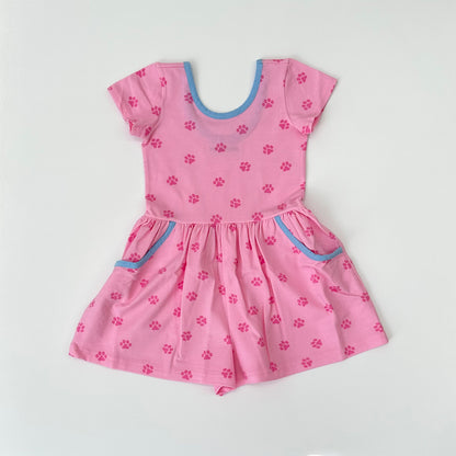 Paw Print Nora Romper