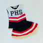 PRE-ORDER #13—Black/Red/White Cheer Outfit - July Arrival