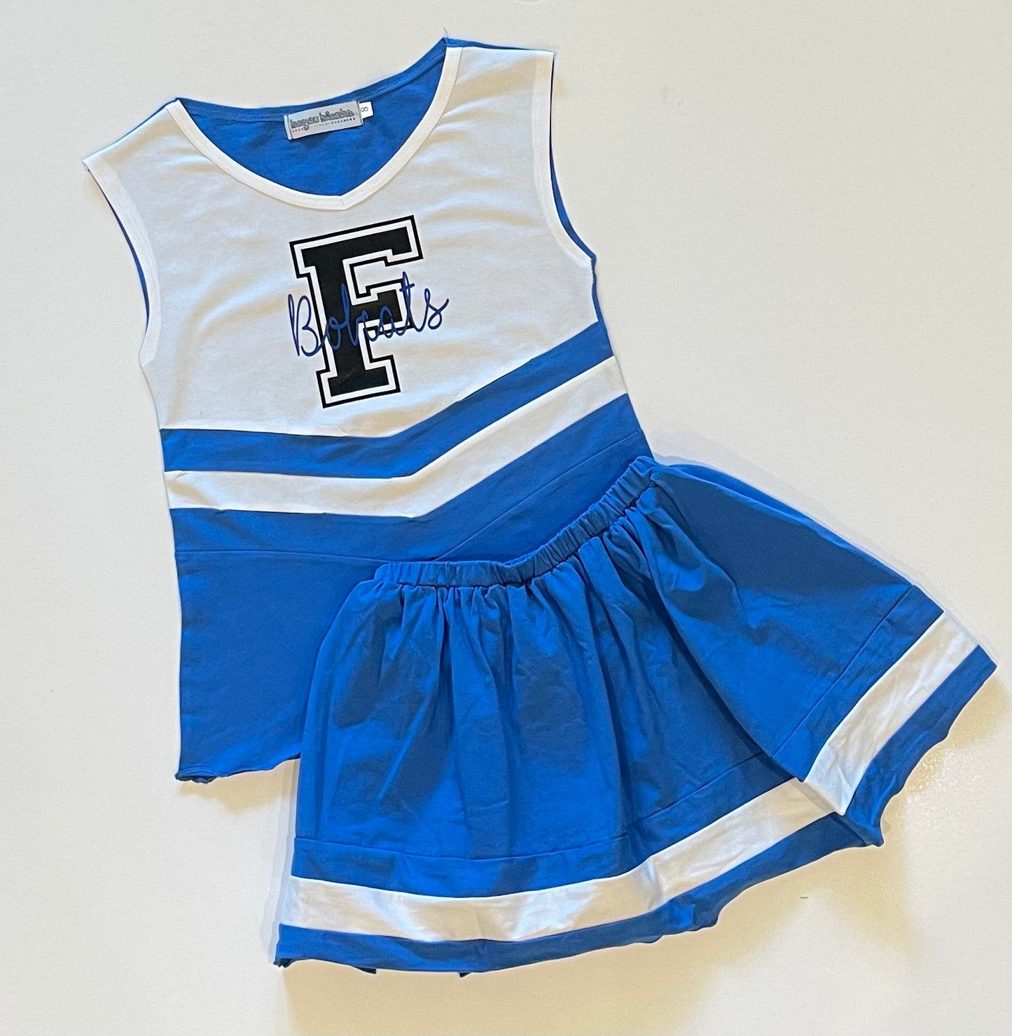 #9—Royal Blue/White Cheer Outfit