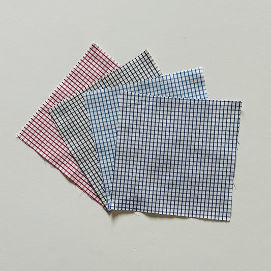 Windowpane Fabric Square