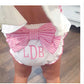 Gingham Bow Diaper Cover - Pink