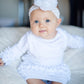 White Icing Ruffle Infant Gown
