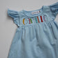 Flutter Sleeve Dress—Baby Blue