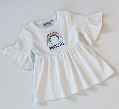 Ruffle Tunic—White