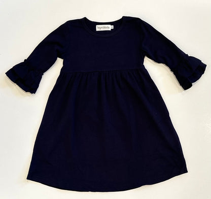 Double Ruffle Sleeve Dress