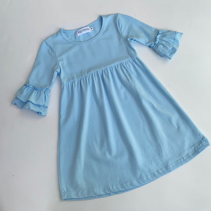 Double Ruffle Sleeve Dress