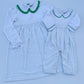 Long Sleeve Bitty Dot Knit Romper
