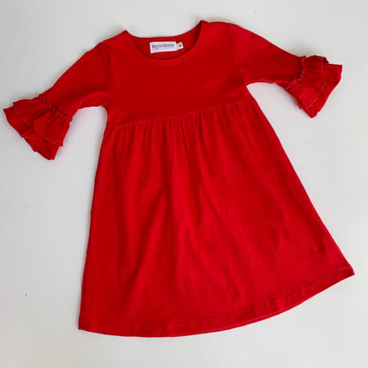Double Ruffle Sleeve Dress