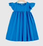 Flutter Sleeve Dress—Royal Blue