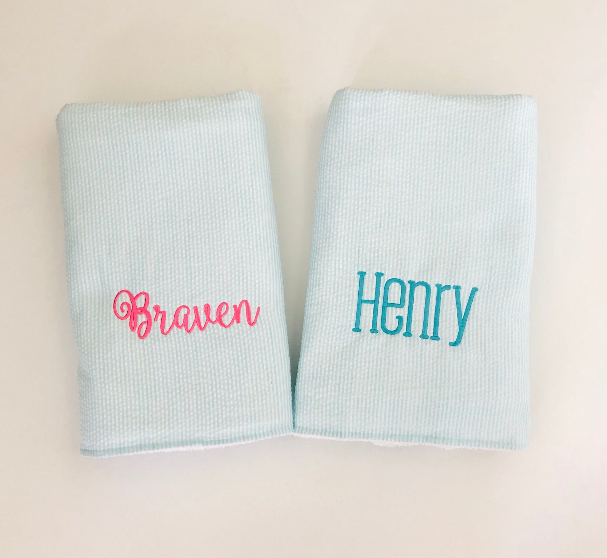 blank fishing towel with hook Seersucker Towel