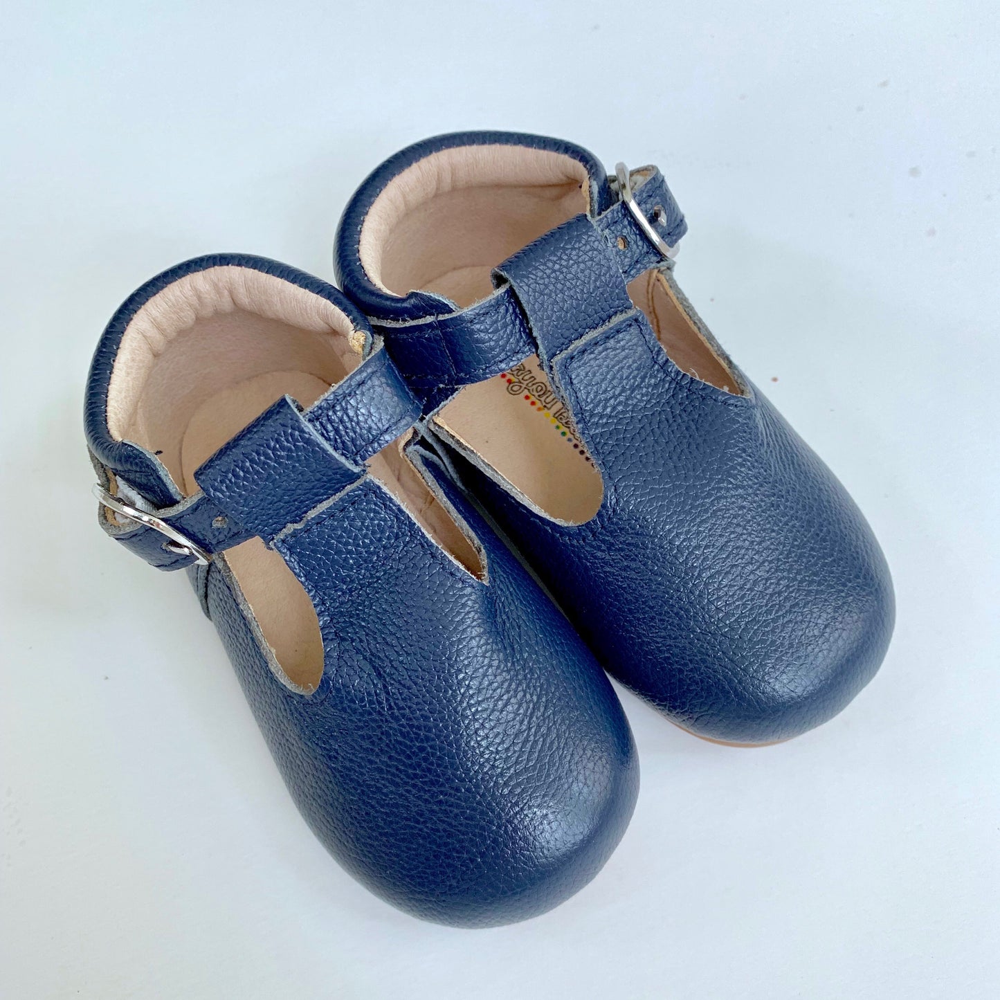 Navy T-Strap Shoes