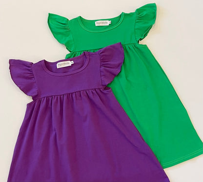 Flutter Sleeve DressGreen - 2T Flutter Sleeve DressGreen - 2T