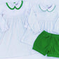 Peter Pan Knit Float Top with Banded Shorts - GREEN