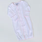 IMPERFECT Picot Trim Gown with Hidden Snaps PLEASE READ DESCRIPTION