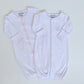 Picot Trim Gown with Hidden Snaps
